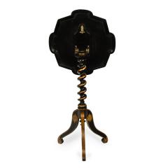 An early Victorian black and gilt papier m ch occasional table - 3481948