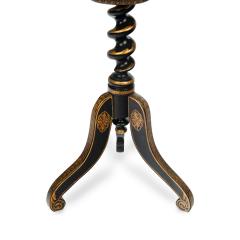 An early Victorian black and gilt papier m ch occasional table - 3481950