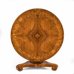 An early Victorian walnut marquetry centre table - 822849