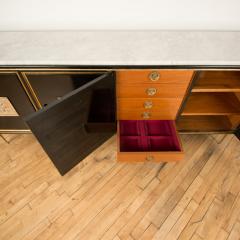 An ebonized French sideboard with marble top circa 1950 - 2033635