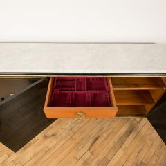 An ebonized French sideboard with marble top circa 1950 - 2033647