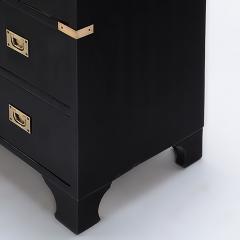 An ebonized mahogany brass mounted campaign style chest Circa 1940 - 3011295