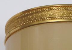 An elegant French opaline trinket jar with gilt bronze mounts - 995523