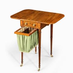 An elegant George III mahogany Pembroke sewing table - 2098177