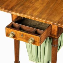 An elegant George III mahogany Pembroke sewing table - 2098178