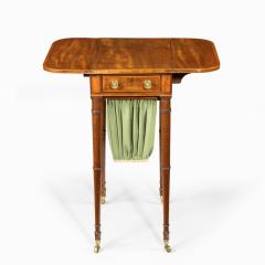 An elegant George III mahogany Pembroke sewing table - 2098179