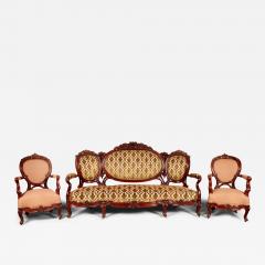 An exceptional and beautiful Victorian Cuba Mahogany 3 Piece Salon Suite - 3292091
