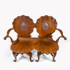 An exceptional late George II mahogany settee made for Anne Basset - 2301699