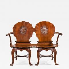 An exceptional late George II mahogany settee made for Anne Basset - 2304686