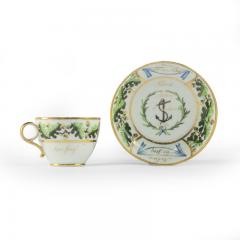 An important porcelain cup saucer from Admiral Lord Nelson s Baltic Service  - 3324514
