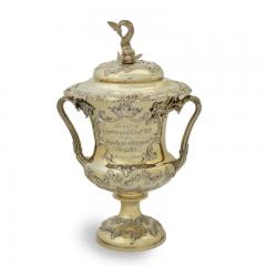 An impressive silver gilt Lyme Regis Charmouth Regatta Cup for 1846 - 3351169