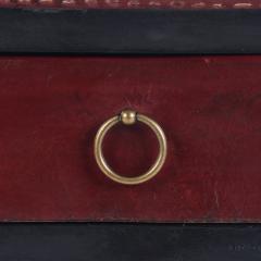 An iron and leather desk in the manner of Jean Michel Frank Contemporary - 2276578