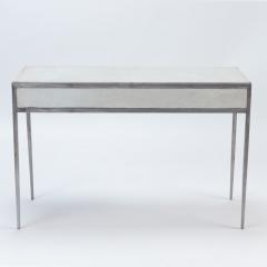 An iron and parchment desk in the manner of Jean Michel Frank contemporary  - 2682657