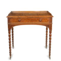 An oak and pollard oak writing table attributed to George Bullock - 3203110