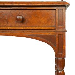 An oak and pollard oak writing table attributed to George Bullock - 3203113