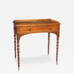 An oak and pollard oak writing table attributed to George Bullock - 3204192