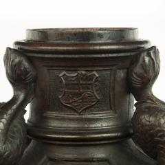 An oak inkwell carved from Lutine timber dated 1799 - 3335353