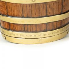 An oak spirit barrel made from H M S Victory timber 1890 - 3332200