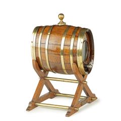 An oak spirit barrel made from H M S Victory timber 1890 - 3332206