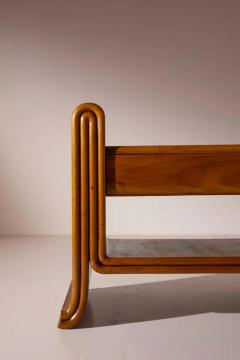 An organic pair of bedside tables made of teak Italy 1930s - 3626909