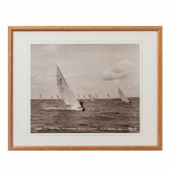 An original Beken photograph of HRH duke of Edinburgh leading the fleet - 1017566