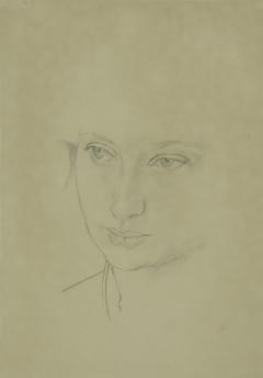 An original portrait drawing by Sir Stanley Spencer of Daphne Spencer his niece - 3393831