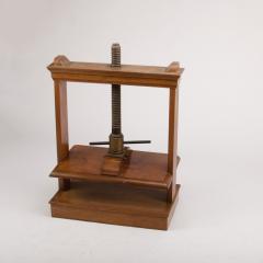 An oversized 19th Century antique book press mahogany and oak - 1647016