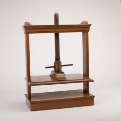 An oversized 19th Century antique book press mahogany and oak - 1647025