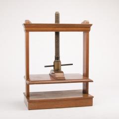 An oversized 19th Century antique book press mahogany and oak - 1647026