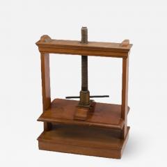 An oversized 19th Century antique book press mahogany and oak - 1647974