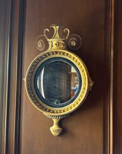 An unusual Regency giltwood convex mirror - 4217712
