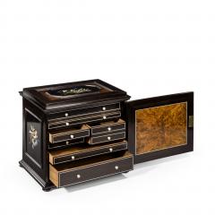 An unusual ebony bijouterie table cabinet - 3968640