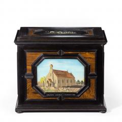 An unusual ebony bijouterie table cabinet - 3968641