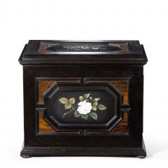 An unusual ebony bijouterie table cabinet - 3968645