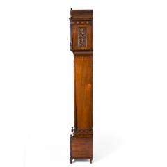 An unusual flame mahogany long case clock attributed to Maples - 750729