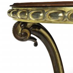 An unusual slate topped parcel gilt walnut table by William Turner Son - 3356078