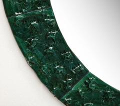 Ana Belen Castillo Green Glazed Ceramic Mirror by Ana Belen Castillo - 3087683