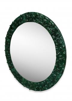 Ana Belen Castillo Green Glazed Ceramic Mirror by Ana Belen Castillo - 3087690