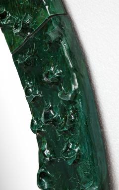 Ana Belen Castillo Green Glazed Ceramic Mirror by Ana Belen Castillo - 3087691