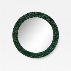 Ana Belen Castillo Green Glazed Ceramic Mirror by Ana Belen Castillo - 3089222