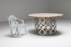 Anacleto Spazzapan Eclectic Round Dining Table by Anacleto Spazzapan 2000s - 2290689