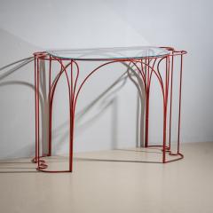 Anacleto Spazzapan Red Console Table by Anacleto Spazzapan Italy Mid 20th Century - 4548040