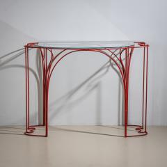 Anacleto Spazzapan Red Console Table by Anacleto Spazzapan Italy Mid 20th Century - 4548043