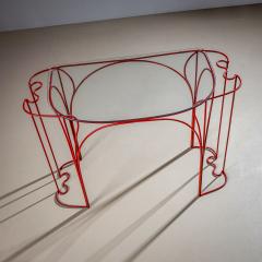 Anacleto Spazzapan Red Console Table by Anacleto Spazzapan Italy Mid 20th Century - 4548047