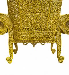 Anacleto Spazzapan Yellow Metal Armchair - 4380076
