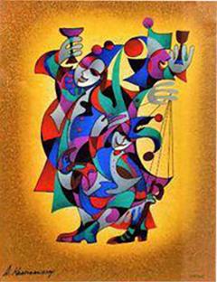 Anatole Krasnyansky Gold Framed Anatole Krasnyansky Painting - 1341624
