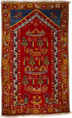 Anatolian Kirsehir prayer rug with a village design - 3619495
