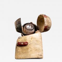 Anatomical cut of one eye composition in natural painted papier mach  - 4492170