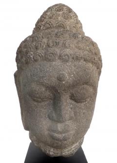 Ancient Carved Stone Buddha Head Sculpture Provenance Royal Athena Galleries NY - 3599493