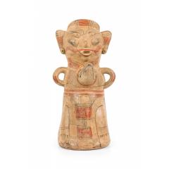 Ancient Costa Rican Guanacaste Nicoya Style Polychromed Terracotta Figural Scu - 4695032